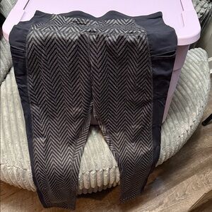 Champion Kids Black Chevron-Patterned Leggings